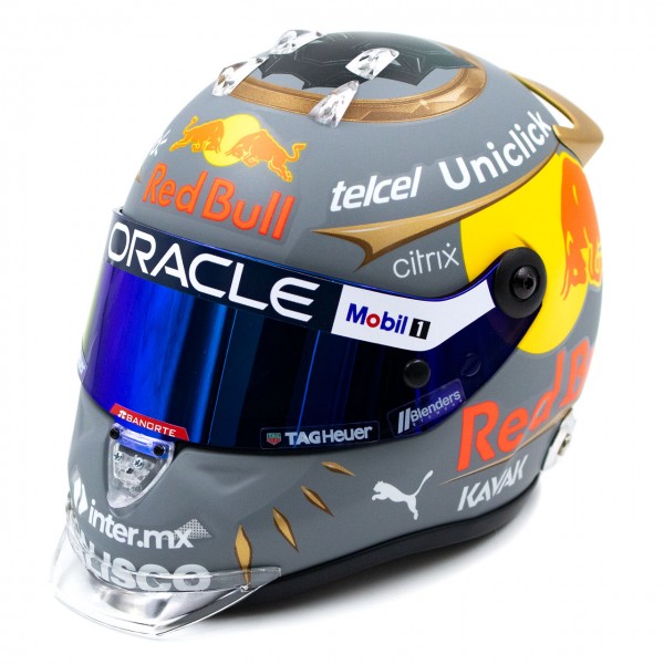 Sergio Pérez Miniaturhelm Formel 1 Brasilien GP 2022 1:2