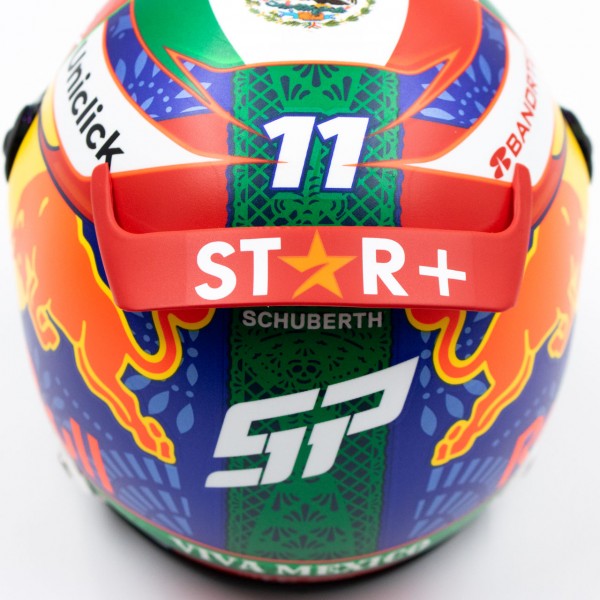 Sergio Pérez miniature helmet Formula 1 Mexico GP 2022 1/2