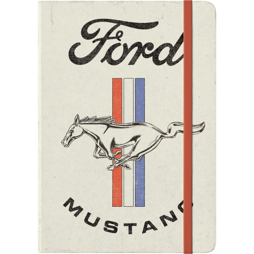 Notebook Ford Mustang - Horse & Stripes Logo
