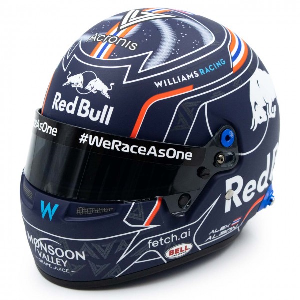 Alexander Albon casco in miniatura Formula 1 2022 1/2
