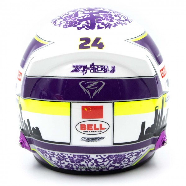 Zhou Guanyu miniature helmet Formula 1 2022 1/2