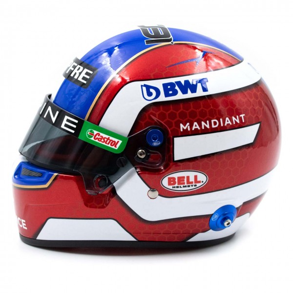 Esteban Ocon casco in miniatura Formula 1 2022 1/2