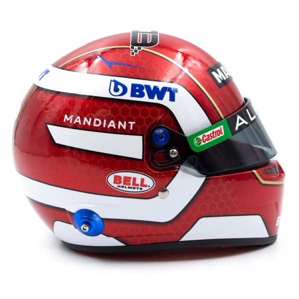 Esteban Ocon casco in miniatura Formula 1 2022 1/2