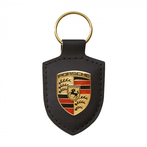 Porsche Keyring Emblem black