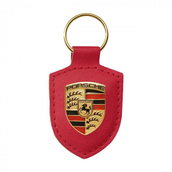 Porsche Keyring Emblem red