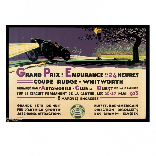 24h Gara Le Mans Poster 1923