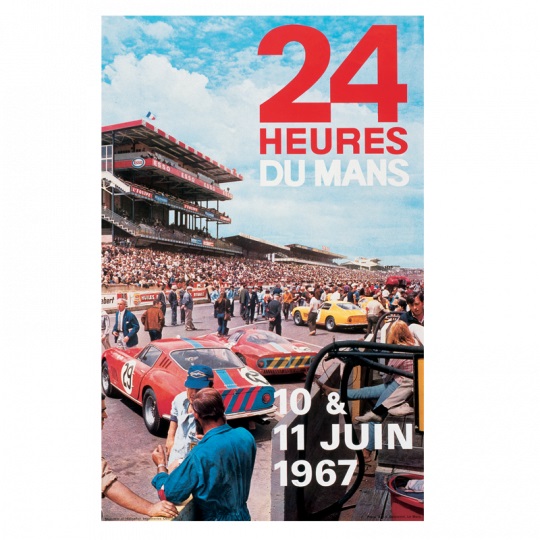 24h de course au Mans Poster 1967