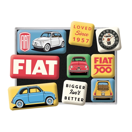 Set d'aimants Fiat 500 - Loved Since 1957