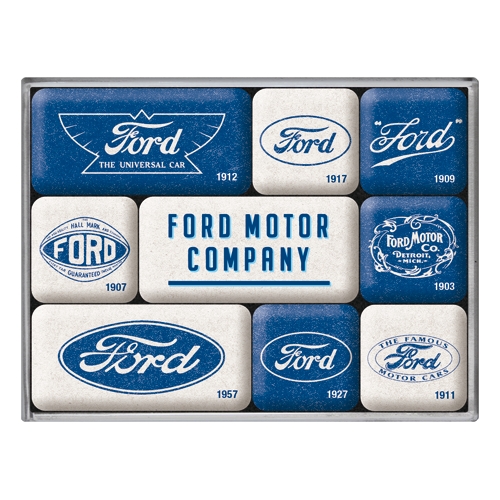 Magnet-Set Ford - Logo Evolution