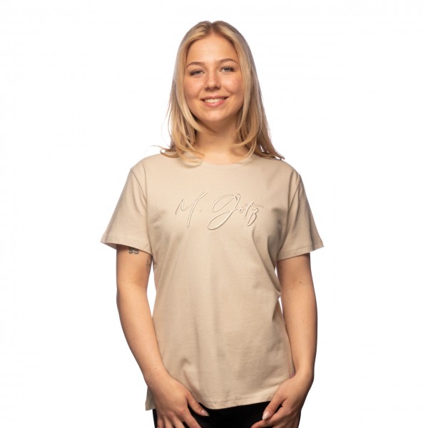 Maximilian Götz T-Shirt femme Signature sable