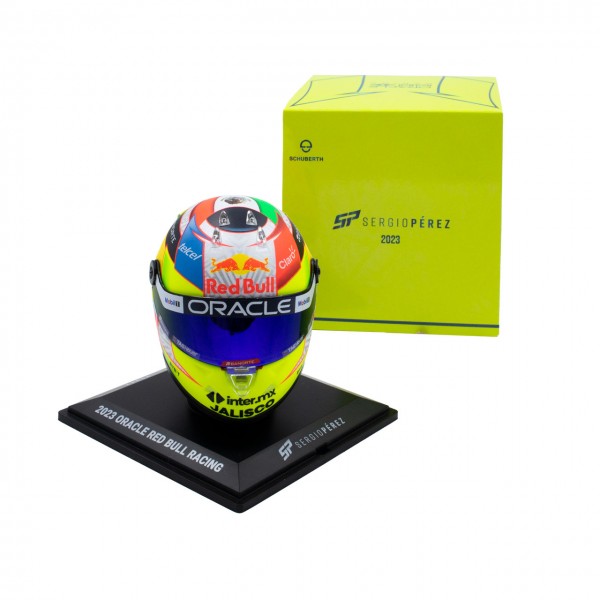 Sergio Pérez miniature helmet Formula 1 2023 1/4