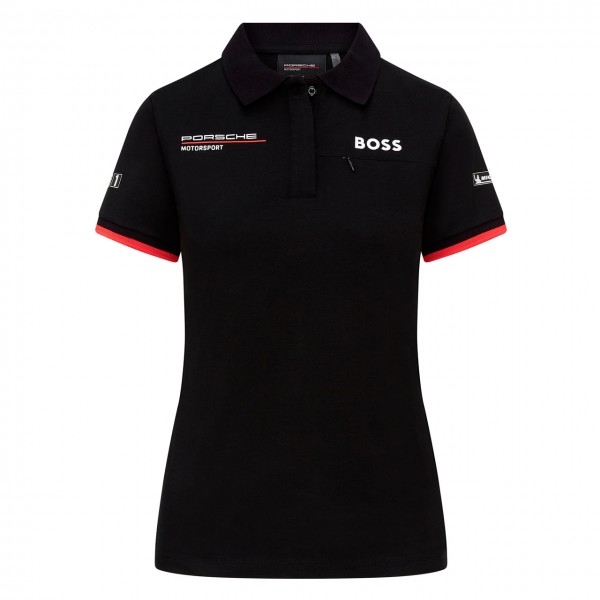 Porsche Motorsport Team Poloshirt Damen schwarz