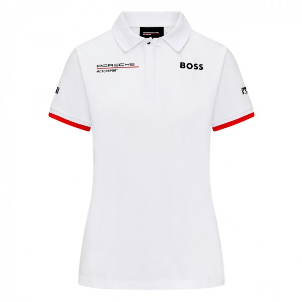 Porsche Motorsport Team Poloshirt Ladies white
