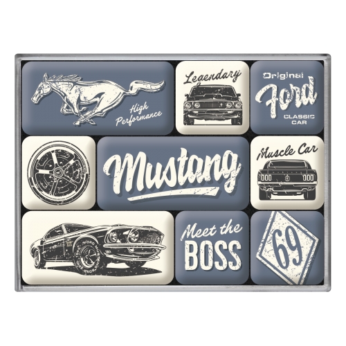 Set di magneti Ford Mustang - The Boss
