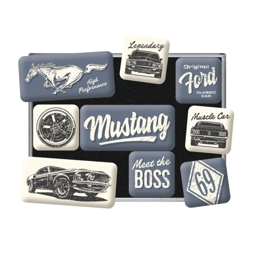 Magnet set Ford Mustang - The Boss