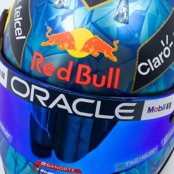 Sergio Pérez miniature helmet Formula 1 Monaco GP 2023 1/2