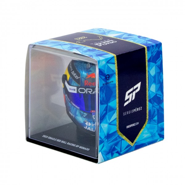 Sergio Pérez miniature helmet Formula 1 Monaco GP 2023 1/4