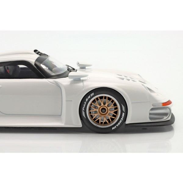 Porsche 911 GT1 bianco 1/18