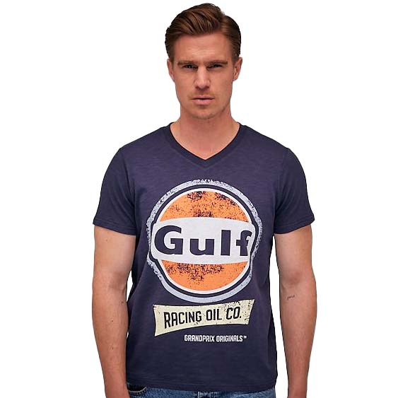 Gulf Camiseta V-Neck Oil azul marino