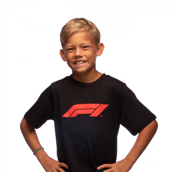 Fórmula 1 Camiseta para niños Logo negro