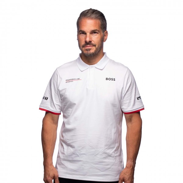 Porsche Motorsport Camisa de polo del equipo blanco