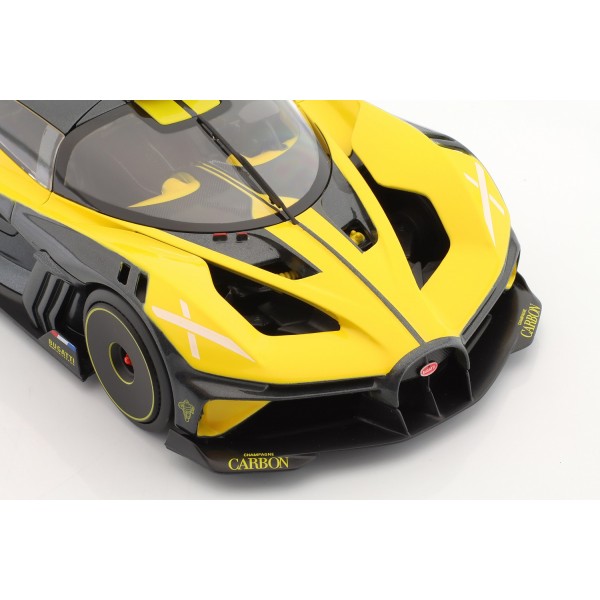 Bugatti Bolide W16.4 amarillo / carbono 1/18
