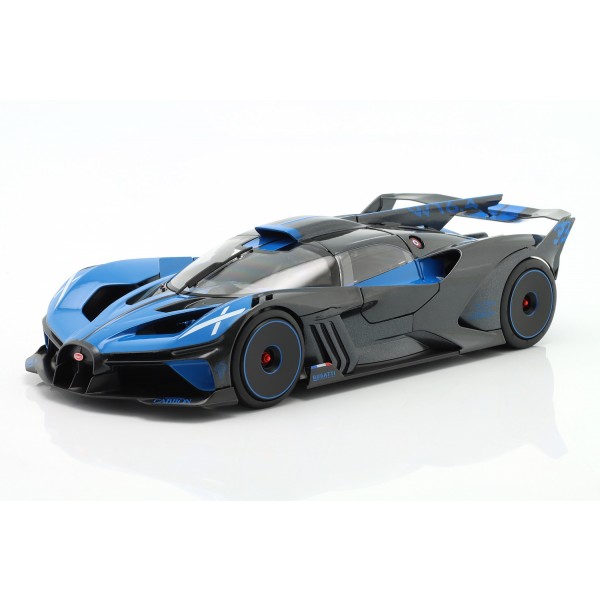 Bugatti Bolide W16.4 Baujahr 2020 blau / carbon 1:18