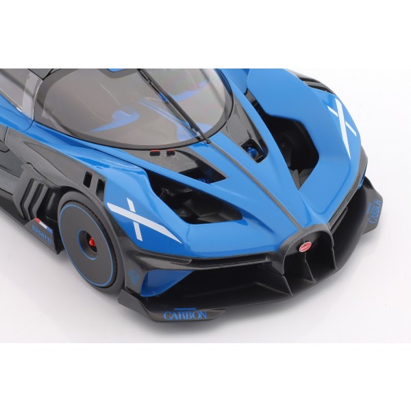 Bugatti Bolide W16.4 Baujahr 2020 blau / carbon 1:18