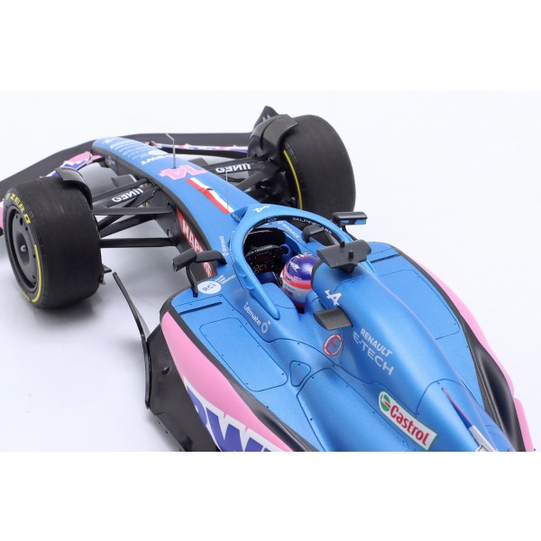 Fernando Alonso BWT Alpine F1 Team A522 Australien GP 2022 1:18