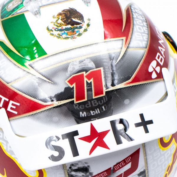 Sergio Pérez casco in miniatura Formula 1 GP di Singapore 2023 1/2