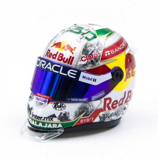 Sergio Pérez miniature helmet Formula 1 Singapore GP 2023 1/4