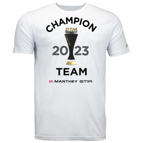 DTM T-Shirt Team Champion 2023 Manthey blanc