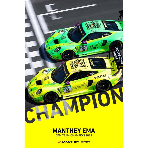 Manthey Grello DTM Team Champion 2023 - Art Print