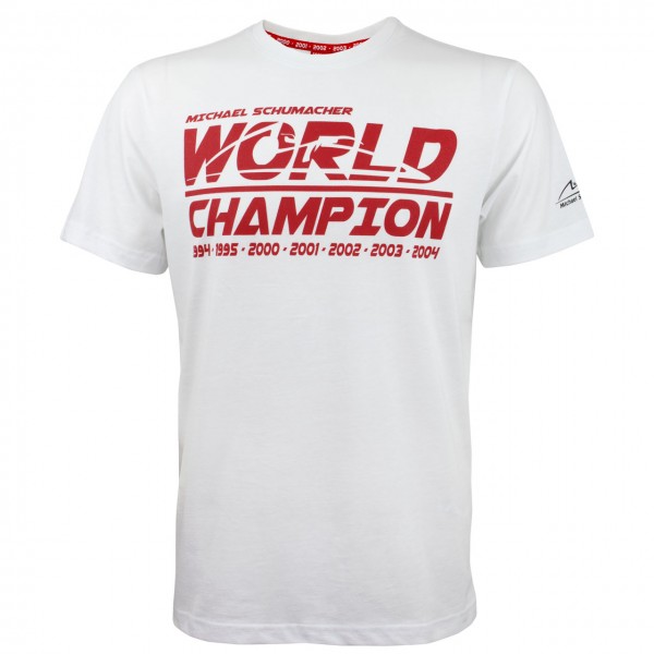 Michael Schumacher T-Shirt World Champion weiß