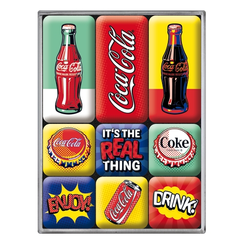 Set di magneti Coca Cola - Pop Art