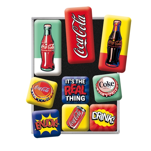 Magnet-Set Coca Cola - Pop Art