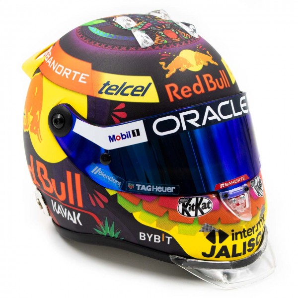 Sergio Pérez casco in miniatura Formula 1 GP del Messico 2023 1/2