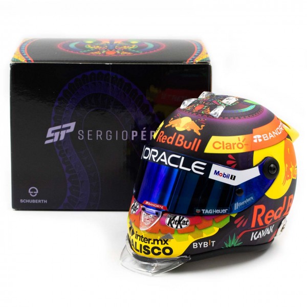 Sergio Pérez casque miniature Formule 1 GP du Mexique 2023 1/2