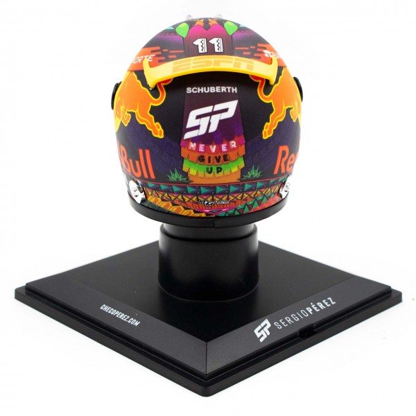 Sergio Pérez casque miniature Formule 1 GP du Mexique 2023 1/4