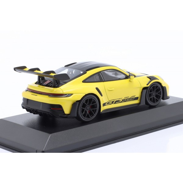 Porsche 911 (992) GT3 RS 2023 Pacchetto Weissach giallo / nero decor 1/43