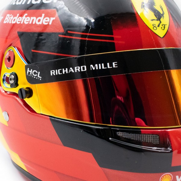 Carlos Sainz casco in miniatura Formula 1 2023 1/2