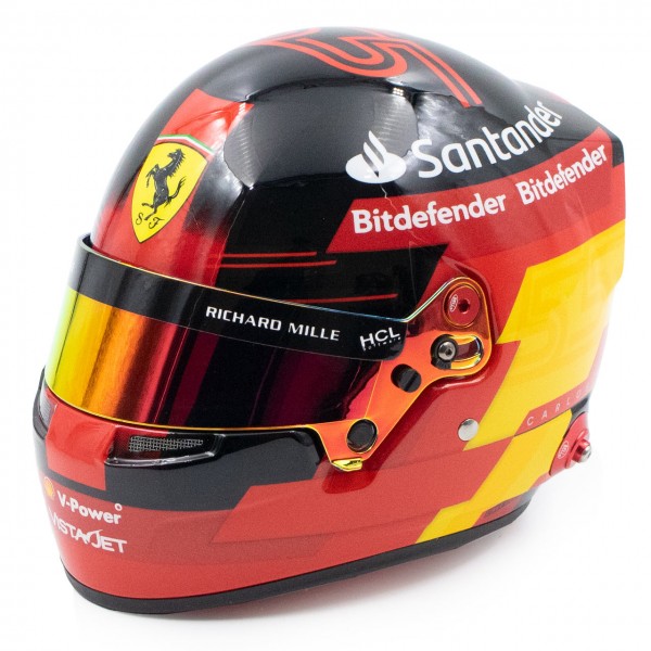 Carlos Sainz casco in miniatura Formula 1 2023 1/2