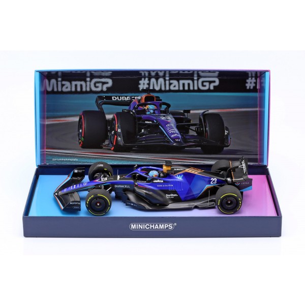 Alexander Albon Williams Racing FW44 Formel 1 Miami GP 2022 1:18