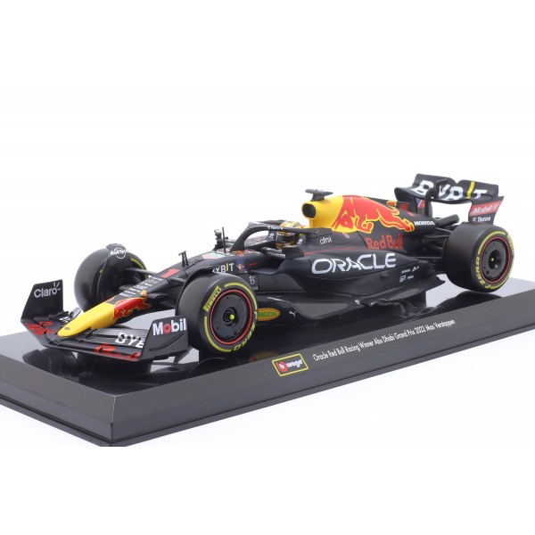 Max Verstappen Oracle Red Bull Racing RB18 Fórmula 1 Ganador del GP Abu Dhabi 2022 1/24