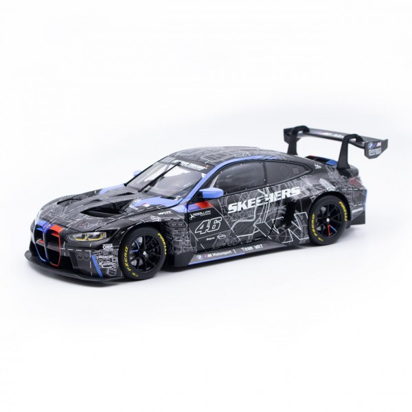 BMW M4 GT3 Test Car 2023 Team WRT Valentino Rossi à l'échelle 1:18