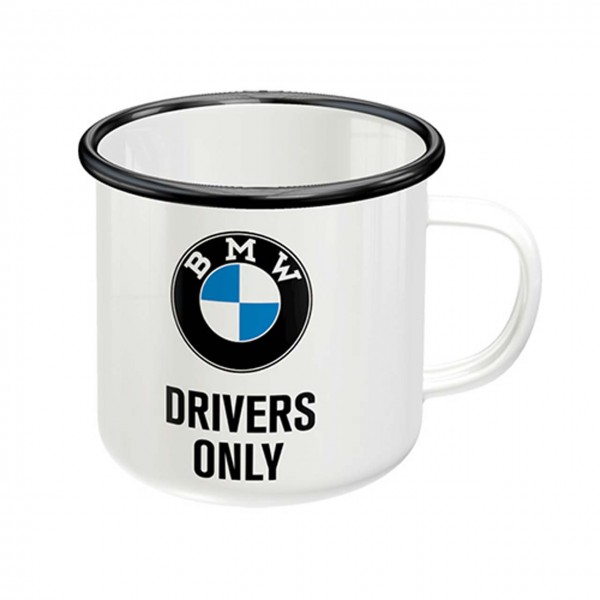 Emaille-Becher BMW - Drivers Only