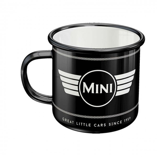 Taza de metal Mini - Logo negro