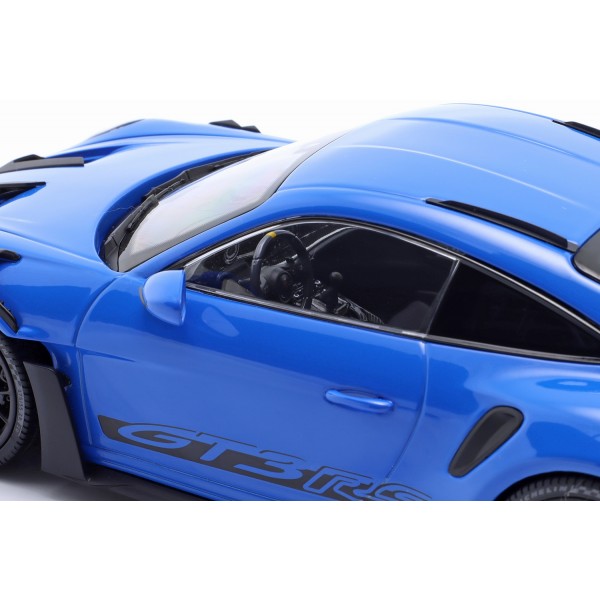 Porsche 911 (992) GT3 RS 2023 azul / negro decorativo 1/18