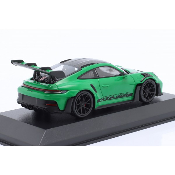 Porsche 911 (992) GT3 RS 2023 paquete Weissach verde / negro decorativo 1/43