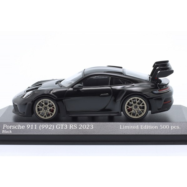 Porsche 911 (992) GT3 RS 2023 noir / décor or 1/43